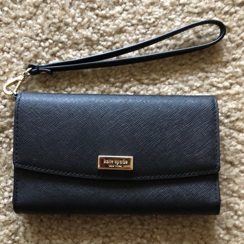 Black Phone Wristlet